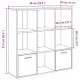Estantería de madera de ingeniería envejecida 98x29x97,5 cm by , Bookcases and shelves - Ref: Foro24-855966, Price: 90,11 €, ...