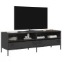 Mueble para TV acero laminado en frío negro 135x39x43,5 cm by , TV Furniture - Ref: Foro24-851334, Price: 126,36 €, Discount: %