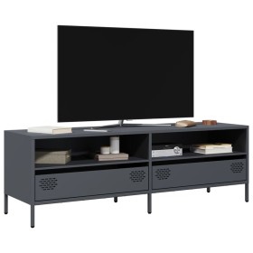 Mueble de TV acero laminado en frío antracita 135x39x43,5 cm de , Muebles TV - Ref: Foro24-851336, Precio: 134,56 €, Descuent...