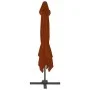 Ampelschirm mit terrakottafarbenem Aluminiummast 300x300 cm von vidaXL, Sonnenschirme - Ref: Foro24-312316, Preis: 283,13 €, ...