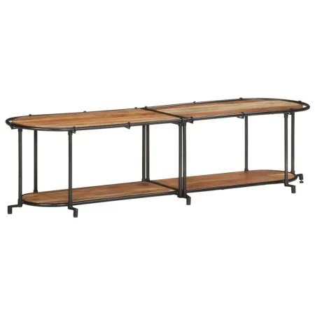 Mueble de TV madera maciza de acacia 160x42x40 cm de , Almacenamiento para CD y DVD - Ref: Foro24-4013492, Precio: 114,83 €, ...