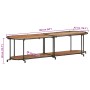 Mueble de TV madera maciza de acacia 160x42x40 cm de , Almacenamiento para CD y DVD - Ref: Foro24-4013492, Precio: 98,52 €, D...