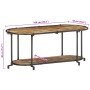Mueble de TV madera maciza reciclada 100x42x40 cm by , CD and DVD storage - Ref: Foro24-4013490, Price: 68,51 €, Discount: %