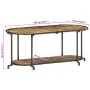 Mueble de TV madera maciza reciclada 100x42x40 cm by , CD and DVD storage - Ref: Foro24-4013490, Price: 79,93 €, Discount: %