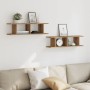 Estantes pared 2uds madera ingeniería roble artisian 75x18x20cm von , Regale und Regale - Ref: Foro24-856599, Preis: 32,15 €,...