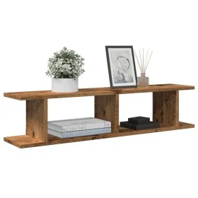Estantes pared 2 uds madera ingeniería envejecida 90x18x20 cm von , Regale und Regale - Ref: Foro24-856600, Preis: 37,05 €, R...