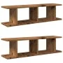 Estantes pared 2 uds madera ingeniería envejecida 90x18x20 cm de , Estantes y estanterías - Ref: Foro24-856600, Precio: 37,05...