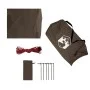 Lona de camping impermeable marrón 366x306 cm by , tents - Ref: Foro24-4009595, Price: 33,67 €, Discount: %