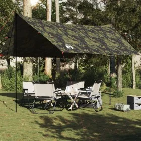 Lona de camping impermeable camuflaje 462x306x211 cm by , tents - Ref: Foro24-4009611, Price: 66,36 €, Discount: %