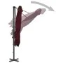 Cantilever parasol with burgundy red aluminum pole 250x250 cm by vidaXL, Umbrellas - Ref: Foro24-312304, Price: 94,25 €, Disc...