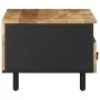 Mesa de centro madera maciza de mango rugosa negro 80x54x40 cm by , Coffee table - Ref: Foro24-4018641, Price: 101,01 €, Disc...
