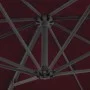 Cantilever parasol with burgundy red aluminum pole 250x250 cm by vidaXL, Umbrellas - Ref: Foro24-312304, Price: 94,25 €, Disc...