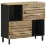 Aparador de madera maciza de mango rugosa 80x33,5x75 cm by , CD and DVD storage - Ref: Foro24-4018655, Price: 110,92 €, Disco...