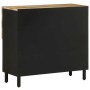 Aparador de madera maciza de mango rugosa 80x33,5x75 cm von , CD- und DVD-Speicher - Ref: Foro24-4018655, Preis: 112,55 €, Ra...