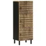 Aparador de madera maciza de mango rugosa 40x33,5x110 cm by , CD and DVD storage - Ref: Foro24-4018657, Price: 116,50 €, Disc...