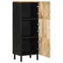 Aparador de madera maciza de mango rugosa 40x33,5x110 cm by , CD and DVD storage - Ref: Foro24-4018657, Price: 127,23 €, Disc...