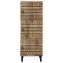 Aparador de madera maciza de mango rugosa 40x33,5x110 cm by , CD and DVD storage - Ref: Foro24-4018657, Price: 127,23 €, Disc...