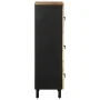Aparador de madera maciza de mango rugosa 40x33,5x110 cm by , CD and DVD storage - Ref: Foro24-4018657, Price: 116,50 €, Disc...