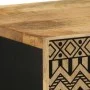 Aparador de madera maciza de mango rugosa 40x33,5x110 cm by , CD and DVD storage - Ref: Foro24-4018657, Price: 116,50 €, Disc...