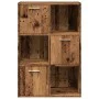 Estantería madera de ingeniería color envejecido 60,5x30x90 cm by , Bookcases and shelves - Ref: Foro24-855970, Price: 75,69 ...
