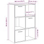 Estantería madera de ingeniería color envejecido 60,5x30x90 cm von , Bücherregale und Regale - Ref: Foro24-855970, Preis: 78,...