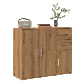 Aparador de madera de ingeniería roble artisan 91x29,5x75 cm by , Sideboards - Ref: Foro24-855907, Price: 102,83 €, Discount: %