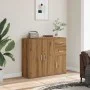 Aparador de madera de ingeniería roble artisan 91x29,5x75 cm von , Sideboards - Ref: Foro24-855907, Preis: 102,64 €, Rabatt: %