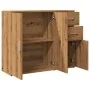 Aparador de madera de ingeniería roble artisan 91x29,5x75 cm von , Sideboards - Ref: Foro24-855907, Preis: 102,64 €, Rabatt: %