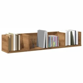 Estante pared CD madera ingeniería roble artisan 100x18x18 cm by , Shelves and shelves - Ref: Foro24-855951, Price: 42,06 €, ...