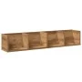 Estante pared CD madera ingeniería roble artisan 100x18x18 cm de , Estantes y estanterías - Ref: Foro24-855951, Precio: 42,06...