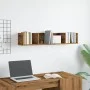 Estante pared CD madera ingeniería roble artisan 100x18x18 cm de , Estantes y estanterías - Ref: Foro24-855951, Precio: 42,06...