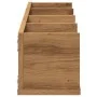 Estante pared CD madera ingeniería roble artisan 100x18x18 cm de , Estantes y estanterías - Ref: Foro24-855951, Precio: 42,06...