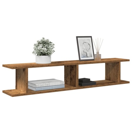 Estantes pared 2 uds madera ingeniería envejecida 105x18x20 cm von , Regale und Regale - Ref: Foro24-856602, Preis: 46,73 €, ...