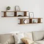 Estantes pared 2 uds madera ingeniería envejecida 105x18x20 cm by , Shelves and shelves - Ref: Foro24-856602, Price: 45,35 €,...