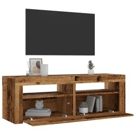 Mueble TV luces LED madera ingeniería envejecida 120x35x40 cm von , TV-Möbel - Ref: Foro24-856313, Preis: 81,82 €, Rabatt: %