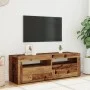 Mueble TV luces LED madera ingeniería envejecida 120x35x40 cm de , Muebles TV - Ref: Foro24-856313, Precio: 81,82 €, Descuent...