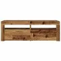 Mueble TV luces LED madera ingeniería envejecida 120x35x40 cm de , Muebles TV - Ref: Foro24-856313, Precio: 81,82 €, Descuent...