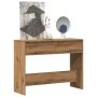 Mesa consola madera ingeniería roble artesanal 100x35x76,5 cm de , Mesas auxiliares - Ref: Foro24-856785, Precio: 74,27 €, De...