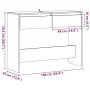 Mesa consola madera ingeniería roble artesanal 100x35x76,5 cm de , Mesas auxiliares - Ref: Foro24-856785, Precio: 74,27 €, De...