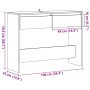 Mesa consola madera ingeniería roble artesanal 100x35x76,5 cm von , Seitentische - Ref: Foro24-856785, Preis: 75,61 €, Rabatt: %