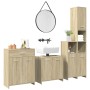 Juego de muebles de baño 4 pzas contrachapada roble Sonoma von , Badezimmermöbel - Ref: Foro24-3325044, Preis: 198,28 €, Raba...
