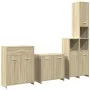 Juego de muebles de baño 4 pzas contrachapada roble Sonoma von , Badezimmermöbel - Ref: Foro24-3325044, Preis: 200,86 €, Raba...