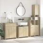 Juego de muebles de baño 4 pzas contrachapada roble Sonoma von , Badezimmermöbel - Ref: Foro24-3325044, Preis: 200,86 €, Raba...