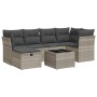 Set de sofás de jardín 7 pzas con cojines ratán PE gris claro by , Garden sets - Ref: Foro24-3325298, Price: 453,33 €, Discou...
