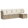 Juego de sofás jardín con cojines 5 pzas ratán sintético beige von , Gartensets - Ref: Foro24-3325264, Preis: 343,85 €, Rabat...