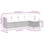 Juego de sofás jardín con cojines 5 pzas ratán sintético gris by , Garden sets - Ref: Foro24-3325266, Price: 303,14 €, Discou...