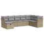 Set de sofás de jardín y cojines 8 piezas ratán sintético beige von , Gartensets - Ref: Foro24-3325335, Preis: 509,26 €, Raba...