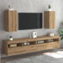 Muebles para TV 2 uds madera roble artisan 30,5x30x60 cm de , Muebles TV - Ref: Foro24-856393, Precio: 62,84 €, Descuento: %