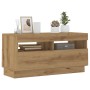 Mueble TV luces LED madera ingeniería roble artisan 80x35x40 cm von , TV-Möbel - Ref: Foro24-856358, Preis: 75,31 €, Rabatt: %