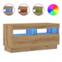 Mueble TV luces LED madera ingeniería roble artisan 80x35x40 cm von , TV-Möbel - Ref: Foro24-856358, Preis: 75,31 €, Rabatt: %